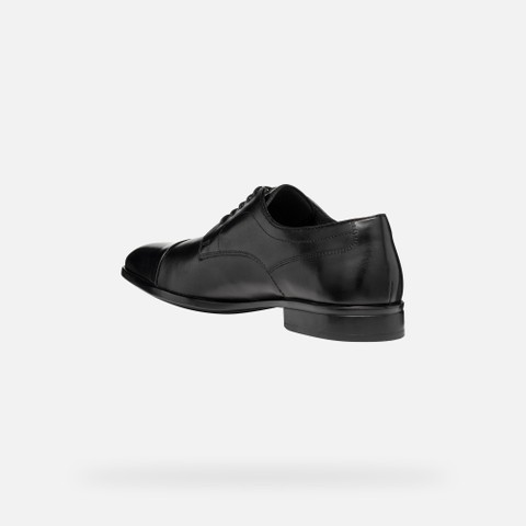 Leather oxfords THALOS MAN Black - image number 3 | GEOX