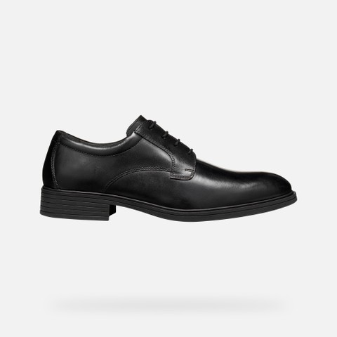 Richelieus en cuir THORIAN HOMME Noir - image number 1 | GEOX