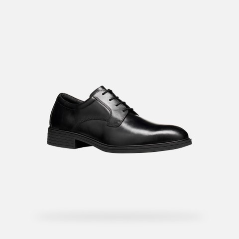 Richelieus en cuir THORIAN HOMME Noir - image number 2 | GEOX