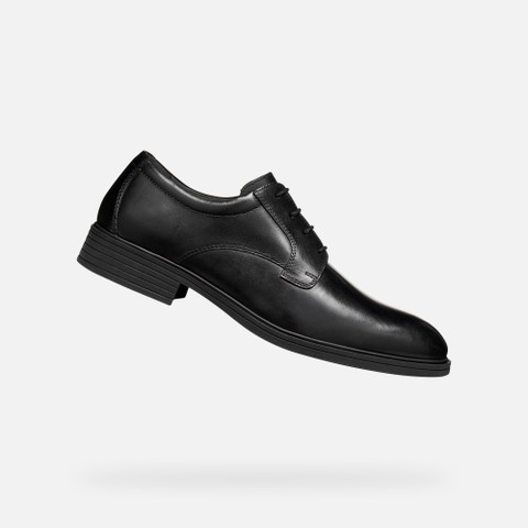 Richelieus en cuir THORIAN HOMME Noir | GEOX