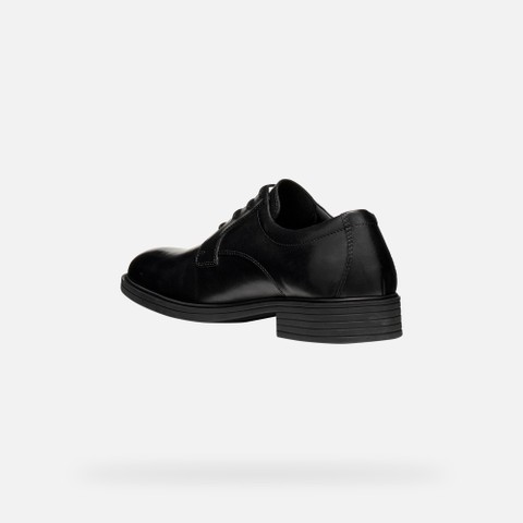 Richelieus en cuir THORIAN HOMME Noir - image number 3 | GEOX