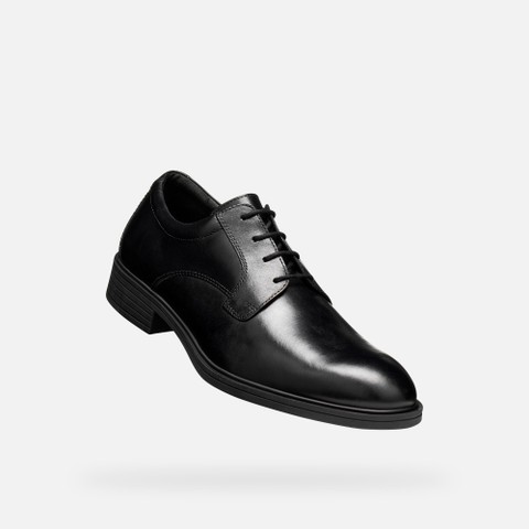 Richelieus en cuir THORIAN HOMME Noir - image number 4 | GEOX