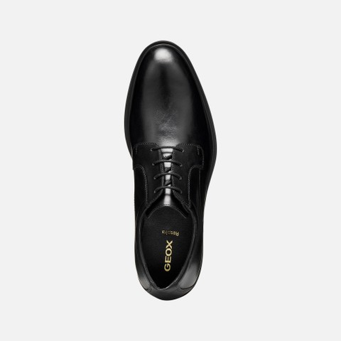 Richelieus en cuir THORIAN HOMME Noir - image number 5 | GEOX