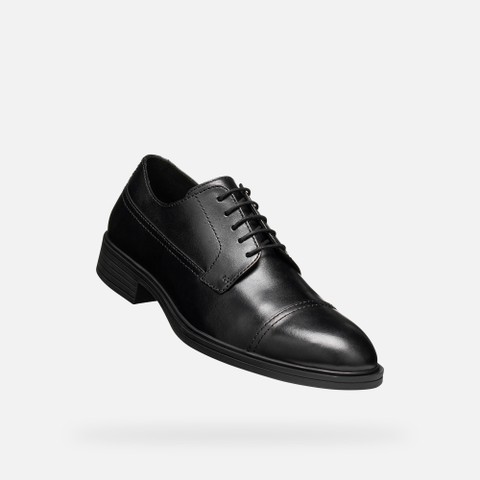 Leather oxfords THORIAN MAN Black - image number 4 | GEOX
