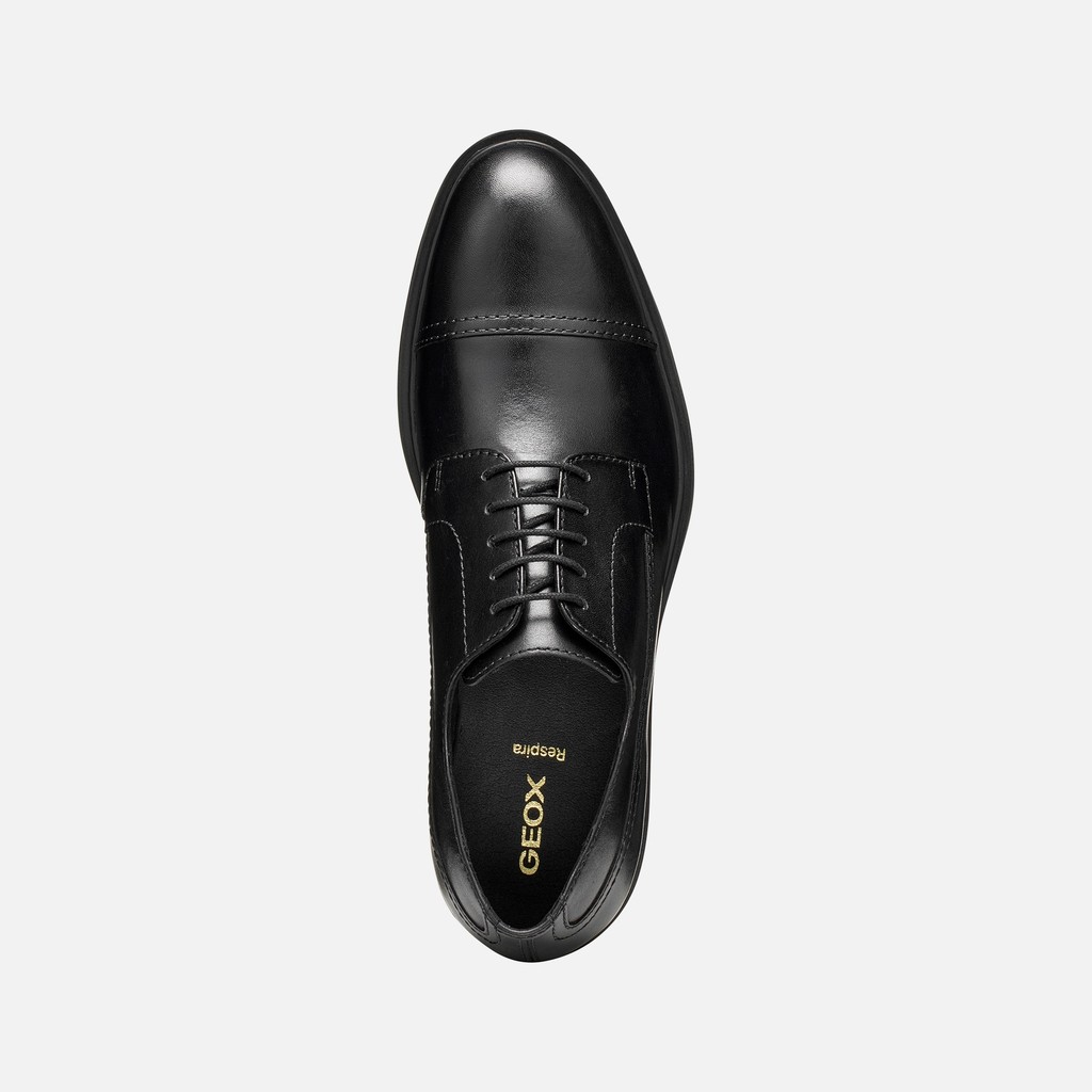 Leather oxfords THORIAN MAN Black - image number 5 | GEOX
