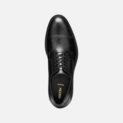 Leather oxfords THORIAN MAN Black - image number 5 | GEOX
