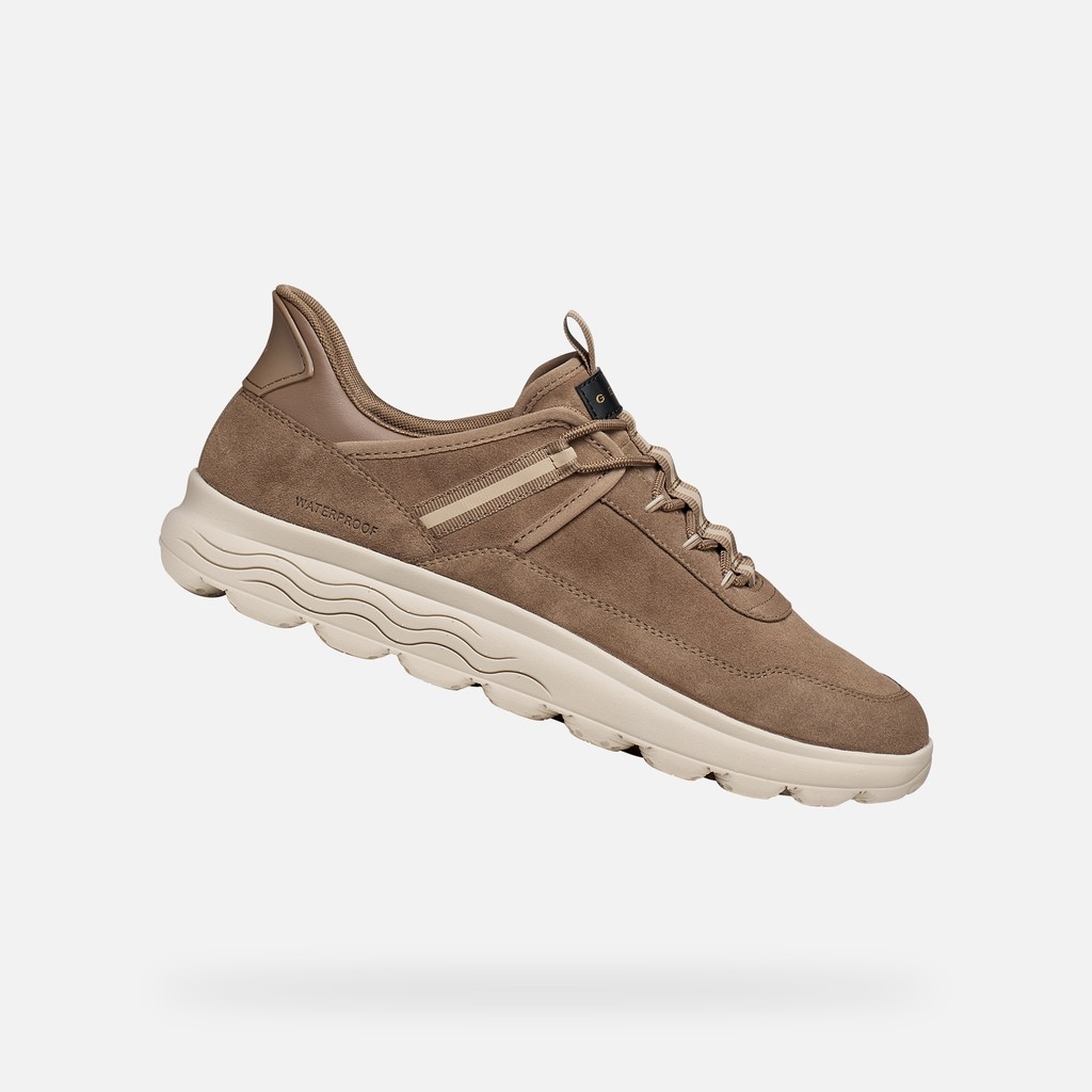 Slip in sneakers SPHERICA PLUS WPF   MAN Taupe - image number 0 | GEOX