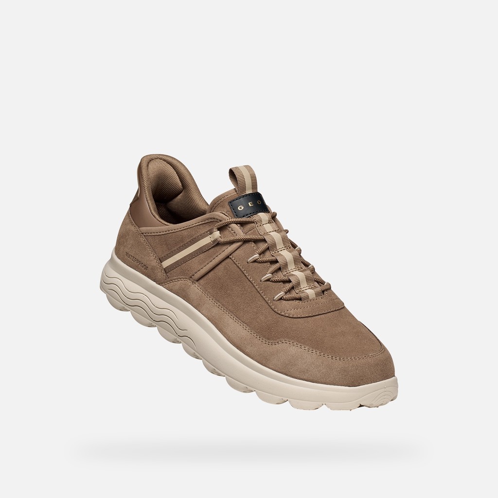 Slip in sneakers SPHERICA PLUS WPF   MAN Taupe - image number 5 | GEOX