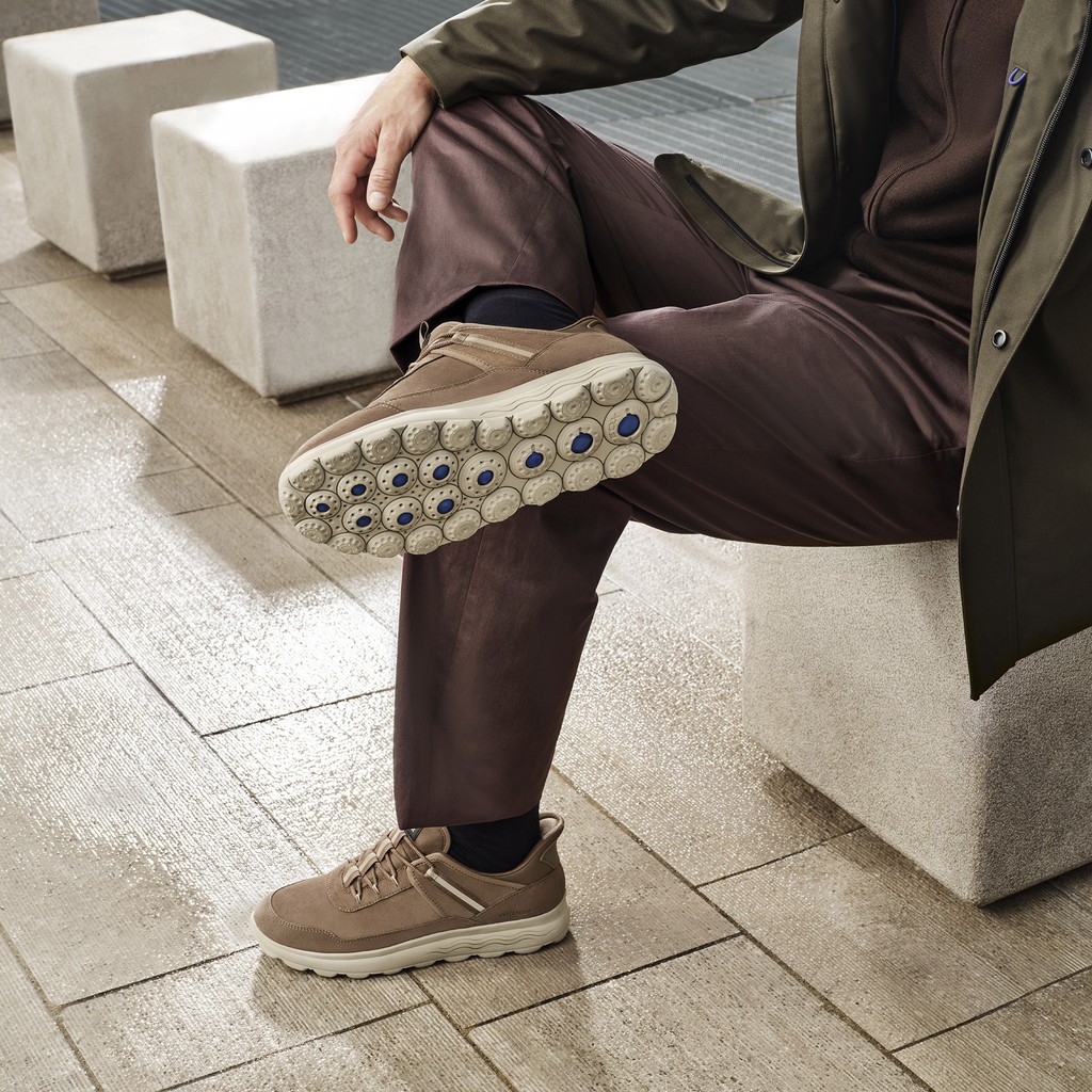 Slip in sneakers SPHERICA PLUS WPF   MAN Taupe - image number 10 | GEOX