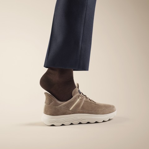 Slip in sneakers SPHERICA PLUS WPF   MAN Taupe - image number 11 | GEOX