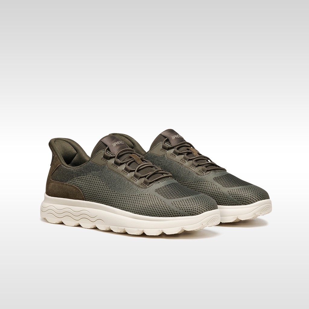Slip in sneakers SPHERICA PLUS   MAN Military/Sage - image number 7 | GEOX
