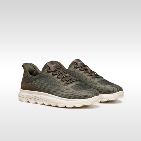 Slip in sneakers SPHERICA PLUS   MAN Military/Sage - image number 7 | GEOX