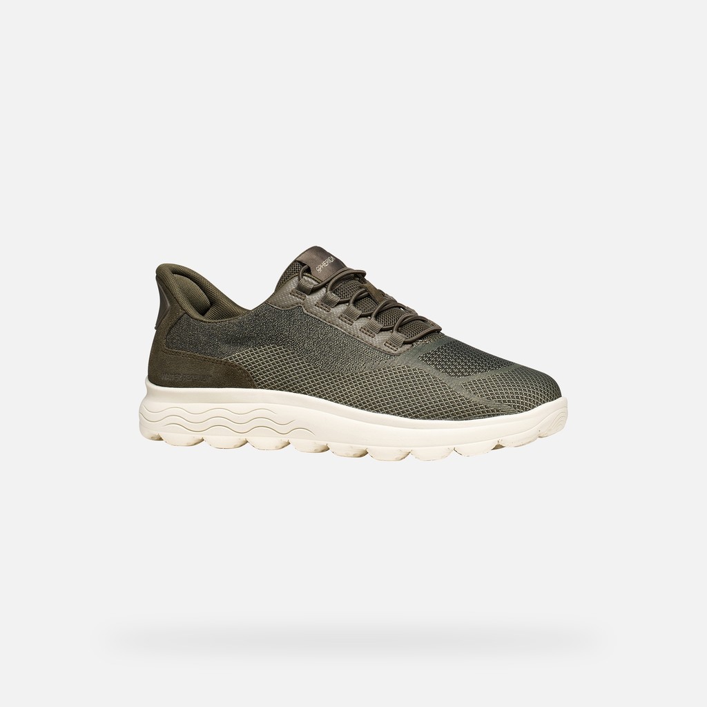 Slip in sneakers SPHERICA PLUS   MAN Military/Sage - image number 2 | GEOX