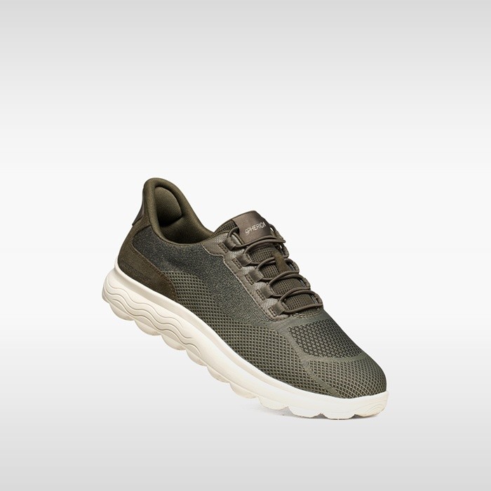 Slip in sneakers SPHERICA PLUS   MAN Military/Sage | GEOX