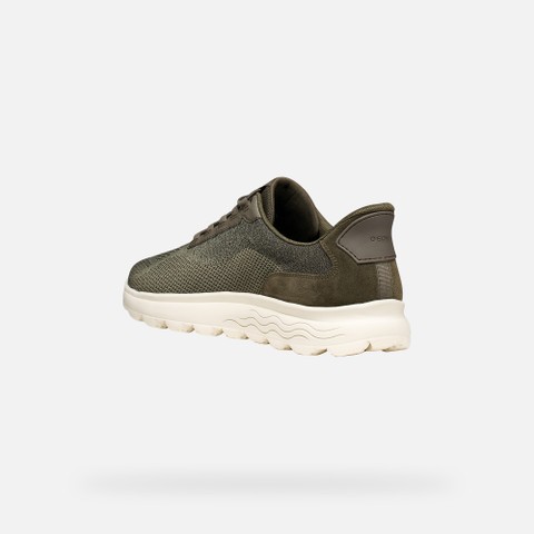 Slip in sneakers SPHERICA PLUS   MAN Military/Sage - image number 3 | GEOX