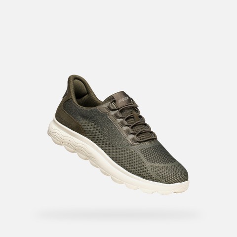 Slip in sneakers SPHERICA PLUS   MAN Military/Sage - image number 4 | GEOX