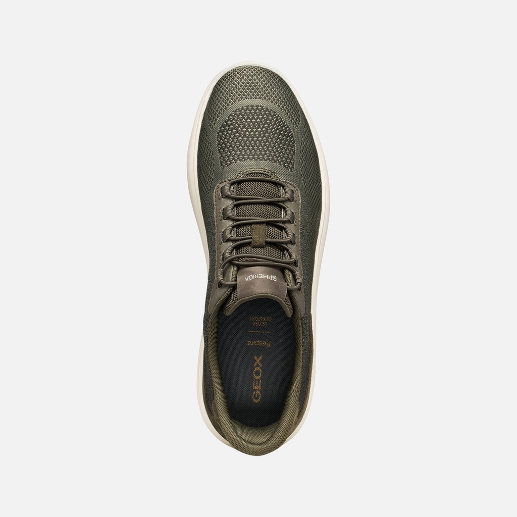 Slip in sneakers SPHERICA PLUS   MAN Military/Sage - image number 5 | GEOX