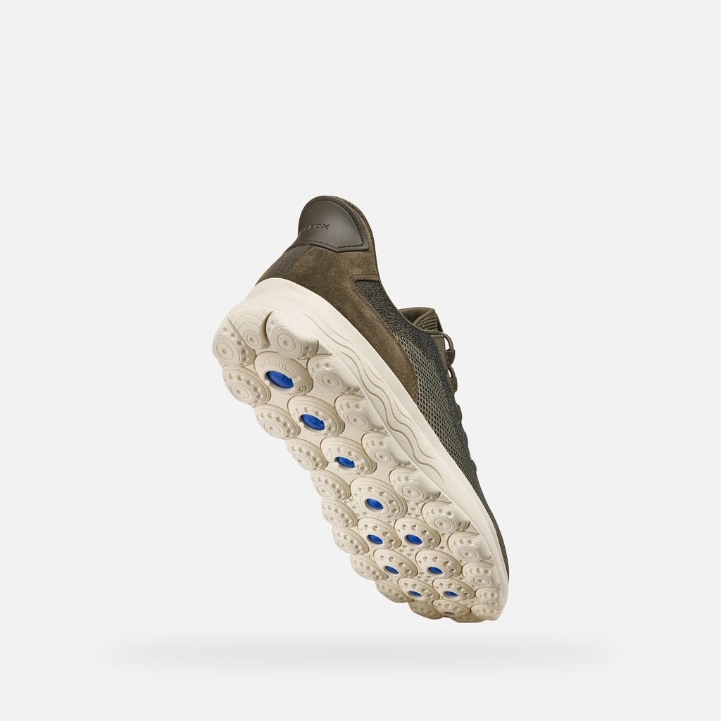 Slip in sneakers SPHERICA PLUS   MAN Military/Sage - image number 8 | GEOX