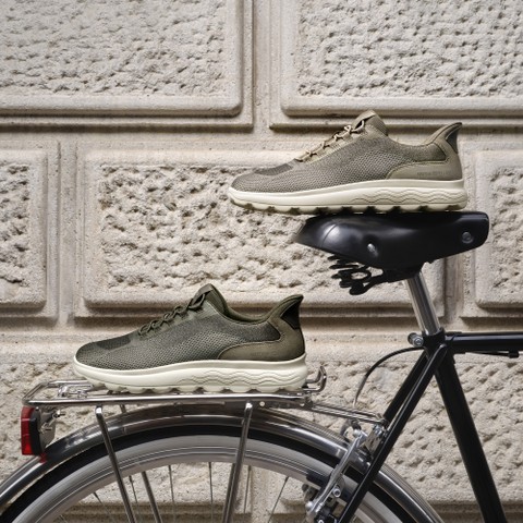 Slip in sneakers SPHERICA PLUS WR   MAN Military/Sage - image number 9 | GEOX
