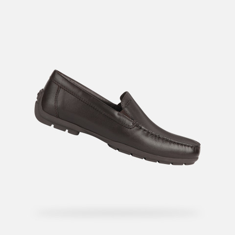 leather loafers MONER W 2FIT MAN Coffee - image number 0 | GEOX