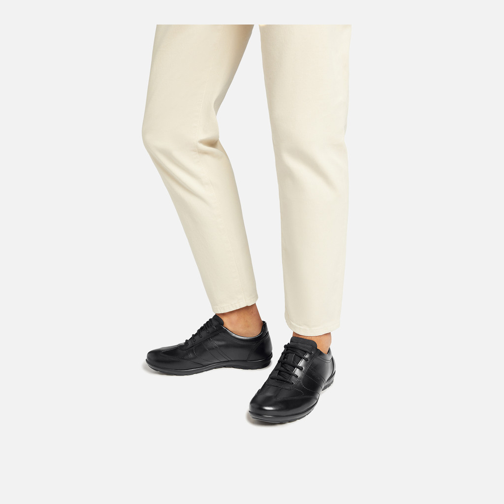 Zapatos de piel SYMBOL HOMBRE Negro - image number 1 | GEOX