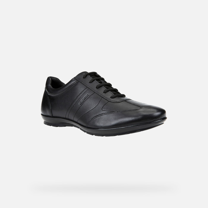 Geox® Men's Black Leather Shoes Geox®