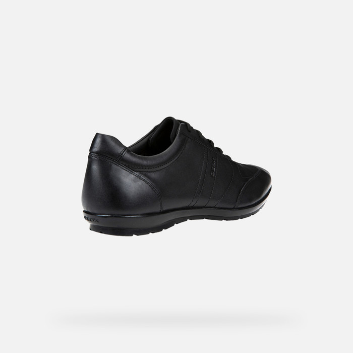 MO SYMBOL: Black Leather Shoes | Geox® Online