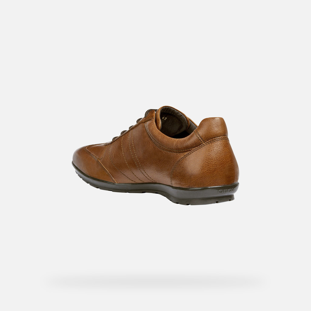 Leather shoes SYMBOL MAN Brown cotto - image number 4 | GEOX