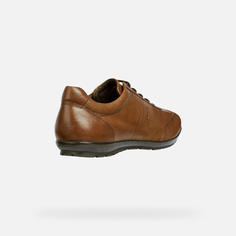 Leather shoes SYMBOL MAN Brown cotto - image number 5 | GEOX