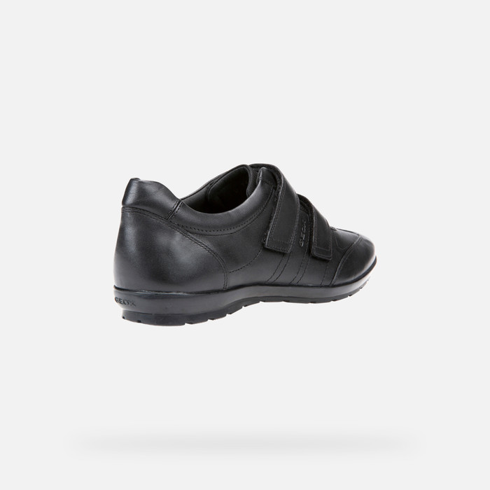 SYMBOL: Zapatos De Piel Negros Hombre | Geox® Oficial