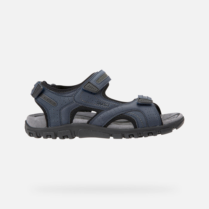 Open sandals STRADA MAN Navy/Dark Grey | GEOX