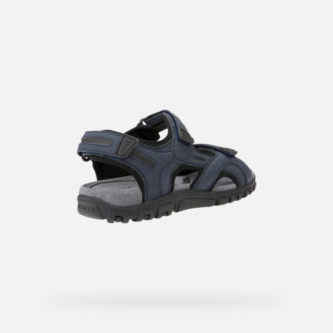 Geox STRADA Men s navy Open Sandals Geox