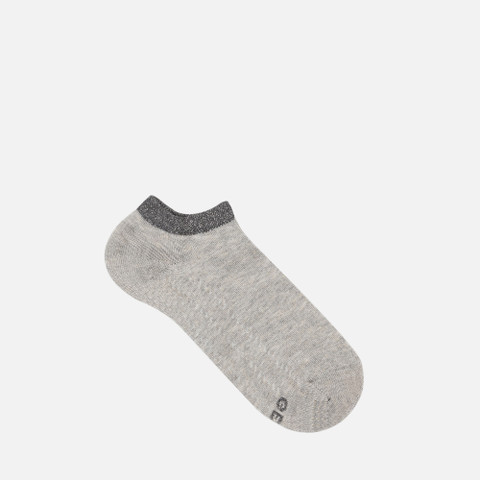 short socks TWO-PACK SOCKS WOMAN Grey/White - image number 0 | GEOX