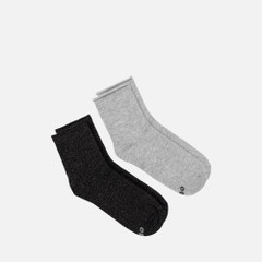 two pack socks woman — black/grey 3