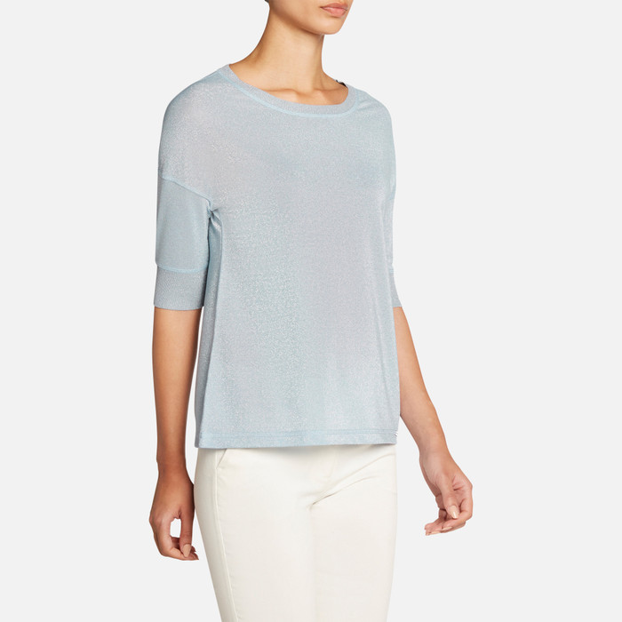 T-SHIRT: Camiseta Azul Mujer | Geox®