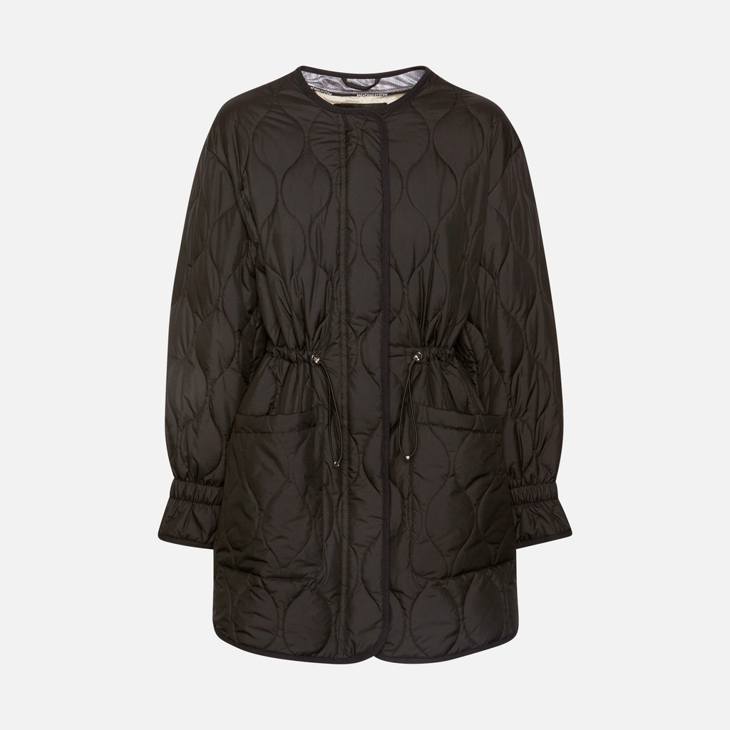 Geox® ERAKLIA COAT Women's Black Quilted Jacket Geox