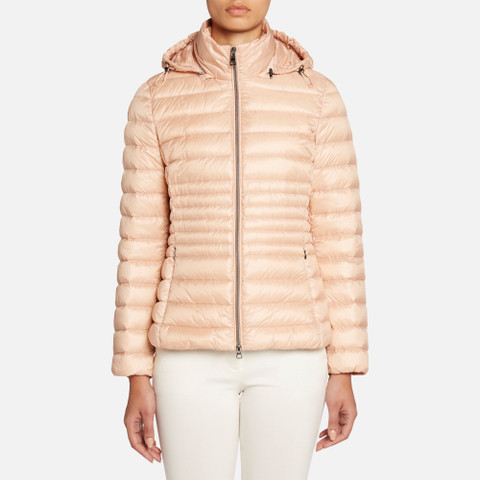 short down jacket JAYSEN WOMAN Peach whip - image number 2 | GEOX