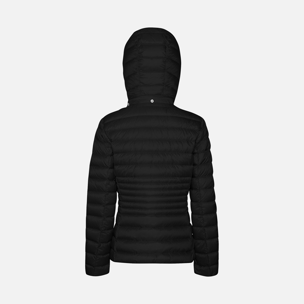 short down jacket JAYSEN WOMAN Black - image number 3 | GEOX