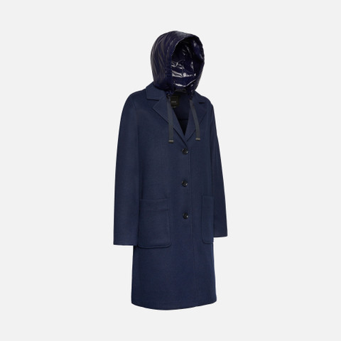 long coat DORALEA WOMAN Night sky - image number 2 | GEOX