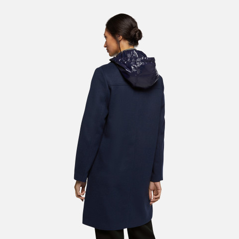 long coat DORALEA WOMAN Night sky - image number 5 | GEOX