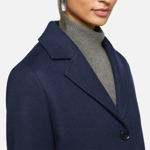 long coat DORALEA WOMAN Night sky - image number 8 | GEOX
