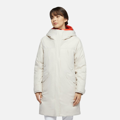 Geox® GENDRY LONG PARKA: Waterproof Jacket moonbeam Woman | Geox®