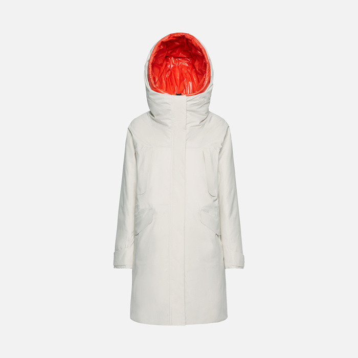 Waterproof jacket GENDRY ABX WOMAN Moonbeam | GEOX