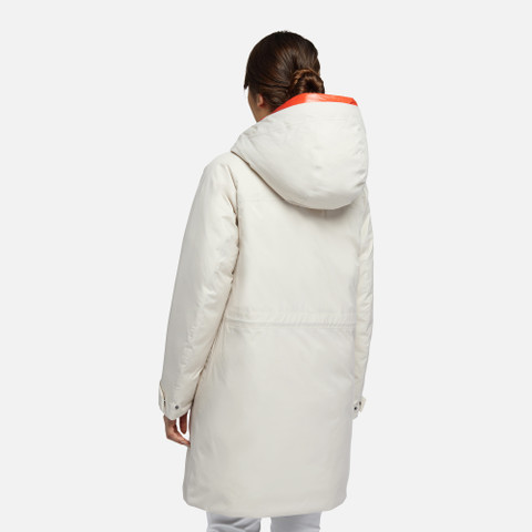 waterproof jacket GENDRY ABX WOMAN Moonbeam - image number 5 | GEOX