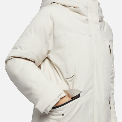 waterproof jacket GENDRY ABX WOMAN Moonbeam - image number 8 | GEOX