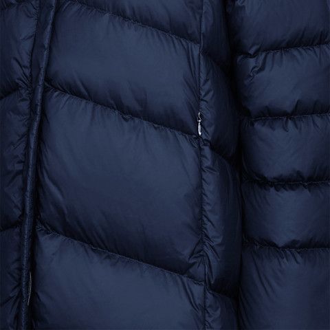 Geox® ADRYA: Full-Length Quilted Coat eclipse blue Woman | Geox®