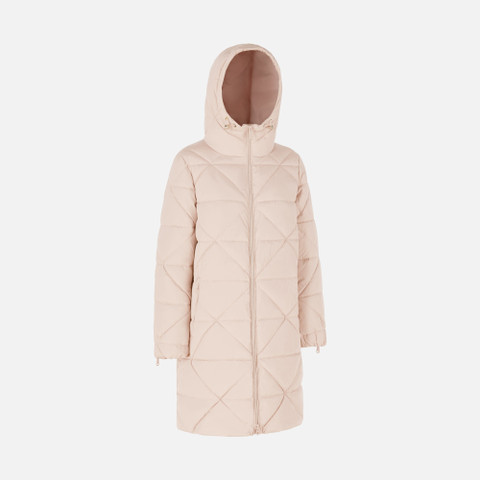 synthetic down jacket ALLENIEE WOMAN Misty Rose - image number 2 | GEOX