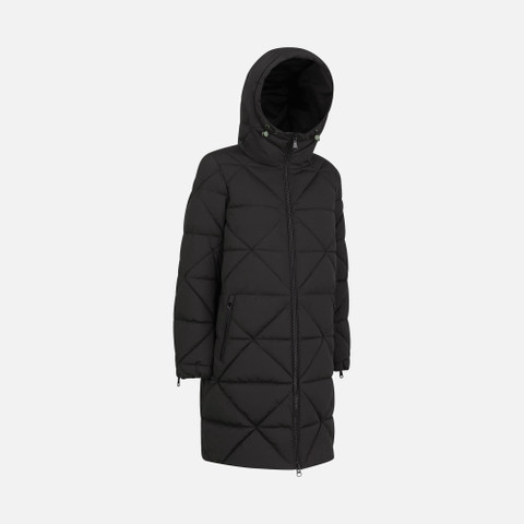 Geox® ALLENIE: Synthetic Down Jacket black Woman | Geox®