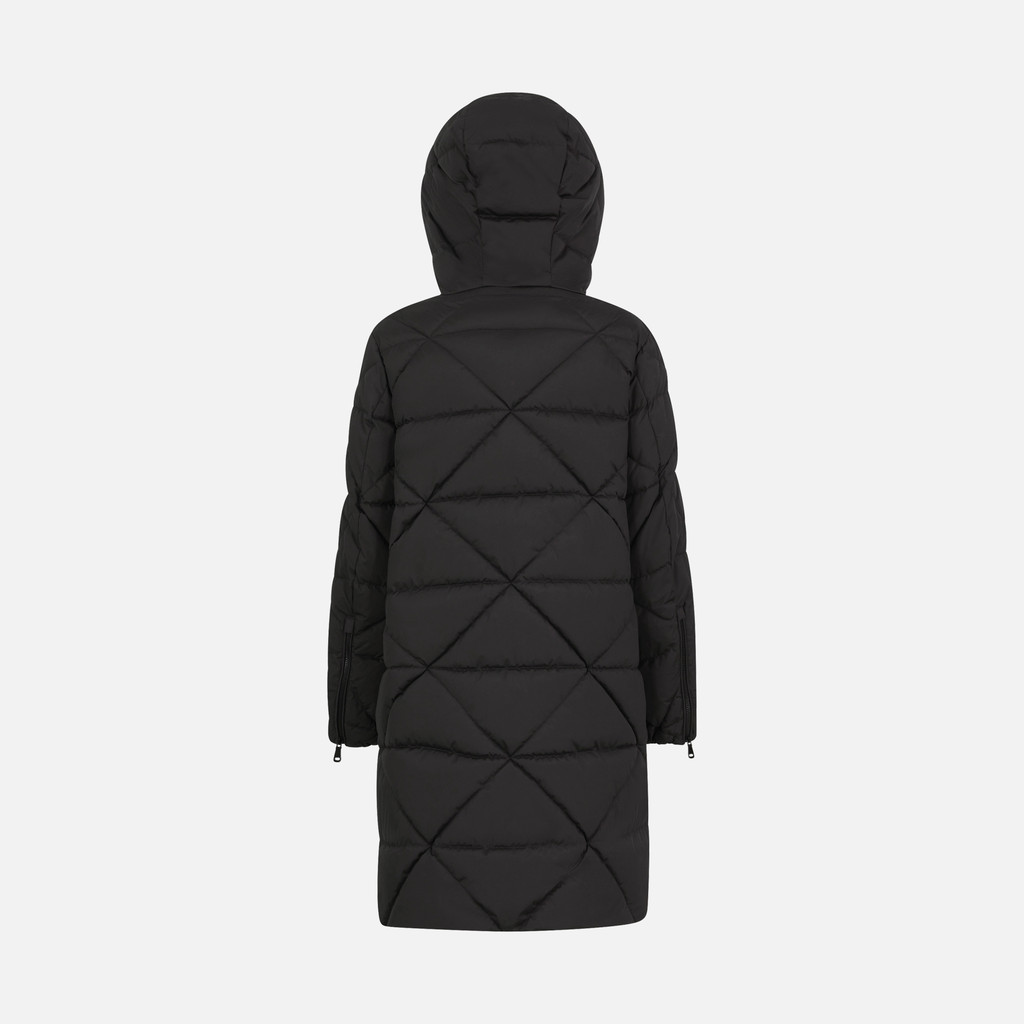 Geox® ALLENIE: Synthetic Down Jacket black Woman | Geox®
