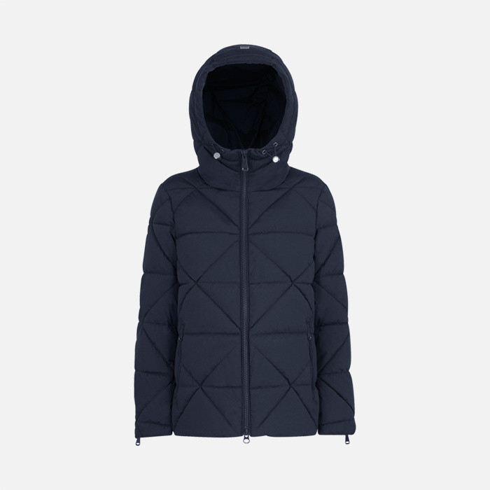 Synthetic down jacket ALLENIEE WOMAN Sky captain | GEOX